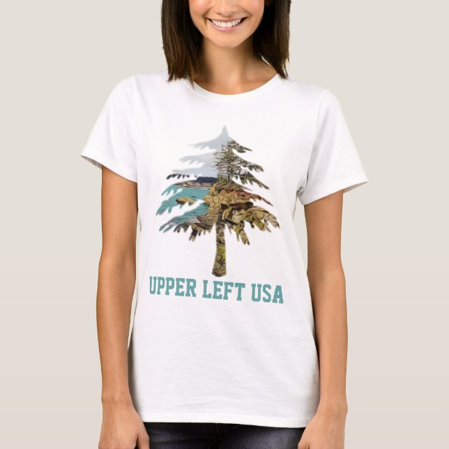 Upper Left USA Personalised Women's Tee (Front)