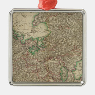 Upper, Lower Rhine circles Metal Tree Decoration