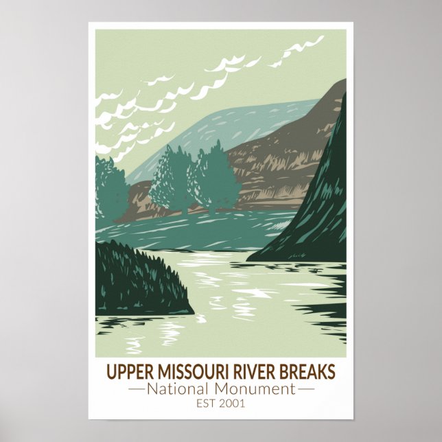 Upper Missouri River Breaks National Monument  Poster (Front)
