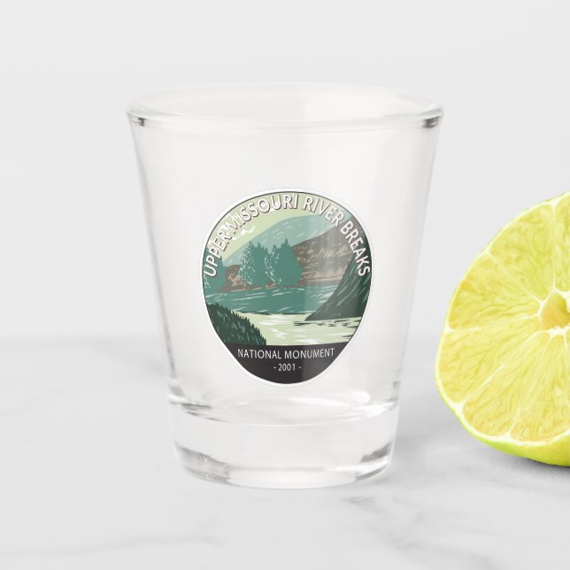 Upper Missouri River Breaks National Monument   Shot Glass (Front)