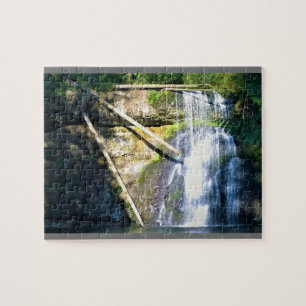 Upper North Falls, Silver Falls, Oregon Jigsaw Puzzle
