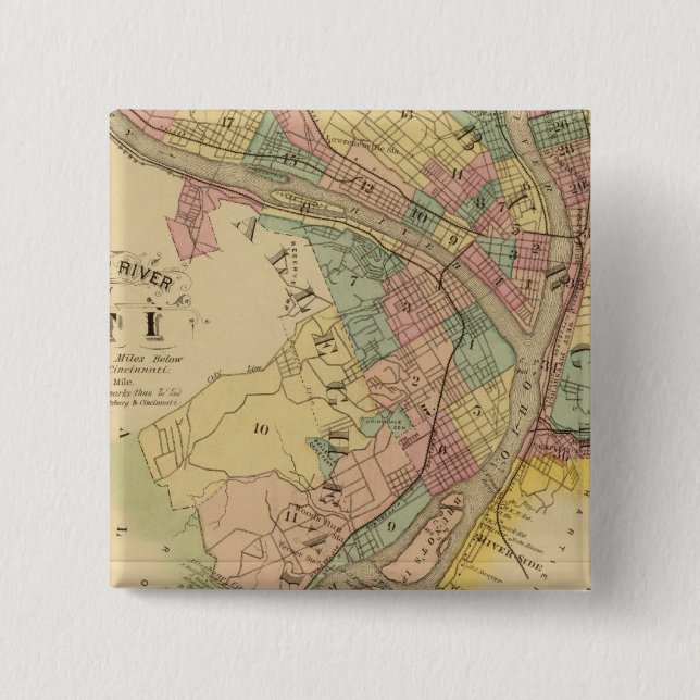 Upper Ohio River and Valley 10 15 Cm Square Badge (Front)