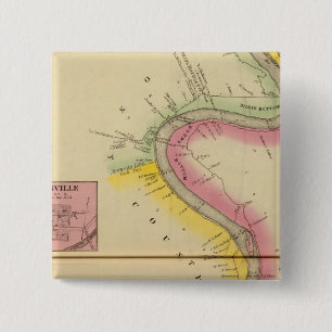 Upper Ohio River and Valley 3 15 Cm Square Badge