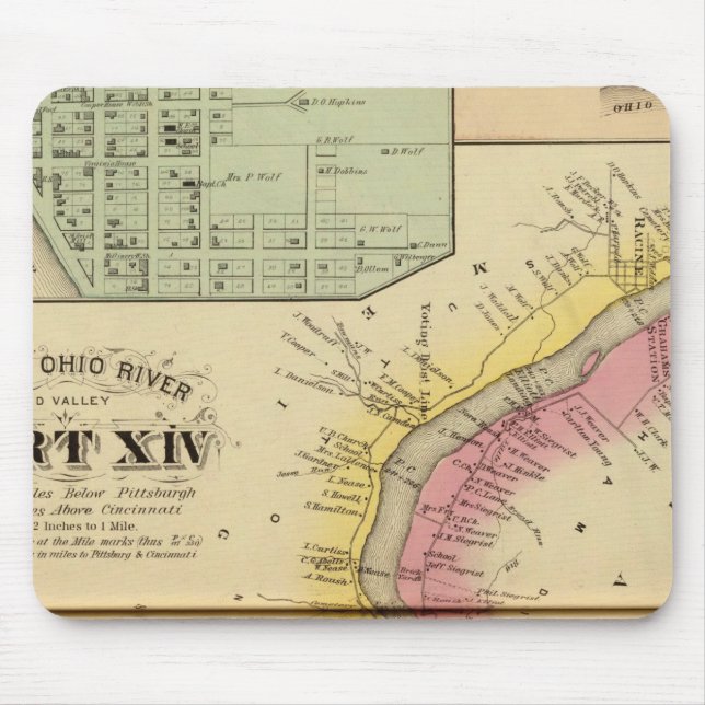 Upper Ohio River and Valley 8 Mouse Mat (Front)