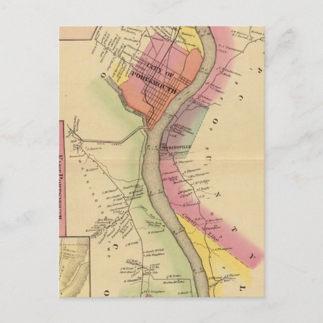 Upper Ohio River and Valley 8 Postcard (Front)