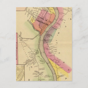 Upper Ohio River and Valley 8 Postcard