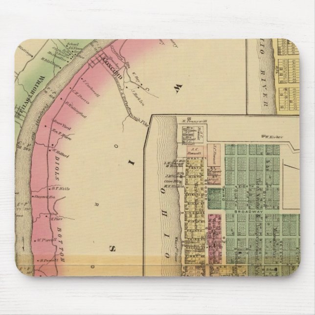 Upper Ohio River and Valley 9 Mouse Mat (Front)