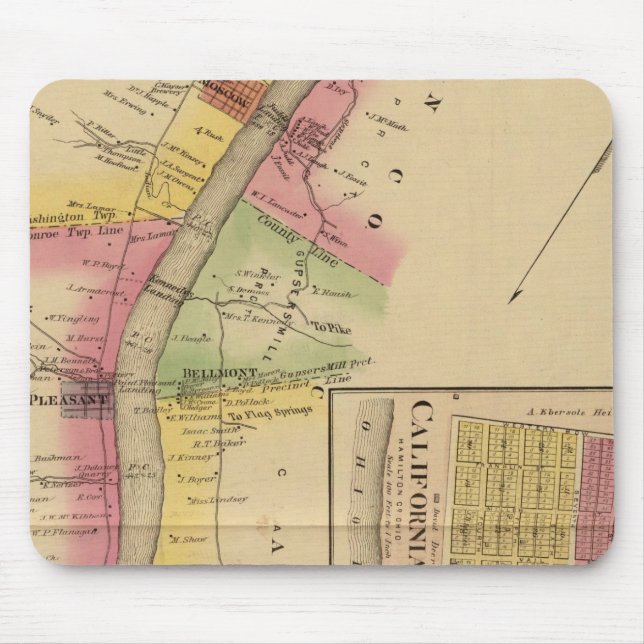 Upper Ohio River and Valley Mouse Mat (Front)