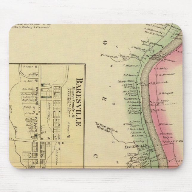 Upper Ohio River and Valley part Mouse Mat (Front)