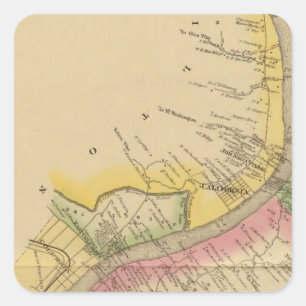 Upper Ohio River and Valley Square Sticker