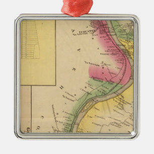 Upper Ohio River Metal Tree Decoration