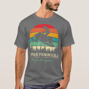 Upper Peninsula Michigan Snowmobile Riding Cool Sn T-Shirt