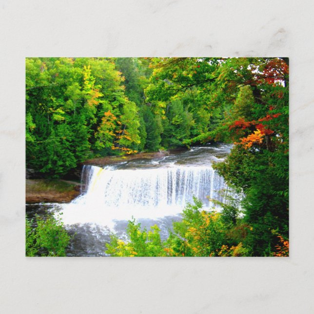 Upper Peninsula Tahquamenon Falls Postcard (Front)