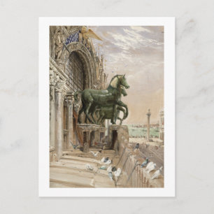 Upper portion of the facade of St. Mark's Church, Postcard