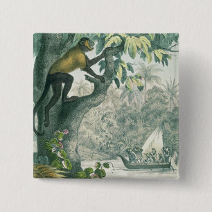 Upper reaches of the Amazon, from 'Das Buch der We 15 Cm Square Badge