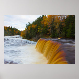 Upper Tahquamenon Falls, Autumn, Michigan Poster