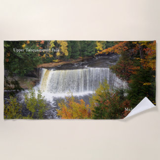 Upper Tahquamenon Falls beach towel