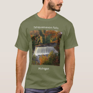 Upper Tahquamenon Falls fall shirt white lettering
