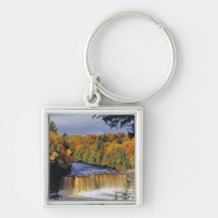 Upper Tahquamenon Falls in UP Michigan in autumn Key Ring
