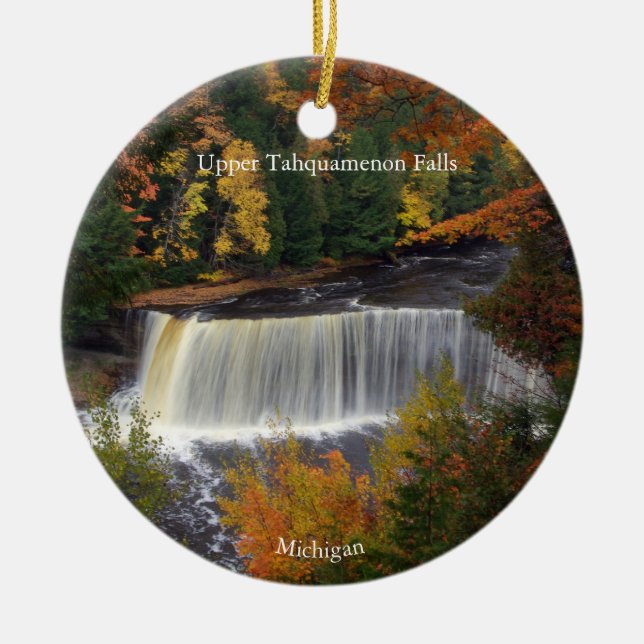 Upper Tahquamenon Falls ornament (Front)