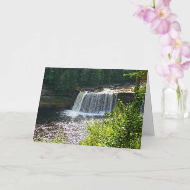Upper Tahquamenon Falls State Park, MI Get Well Card (Orchid)