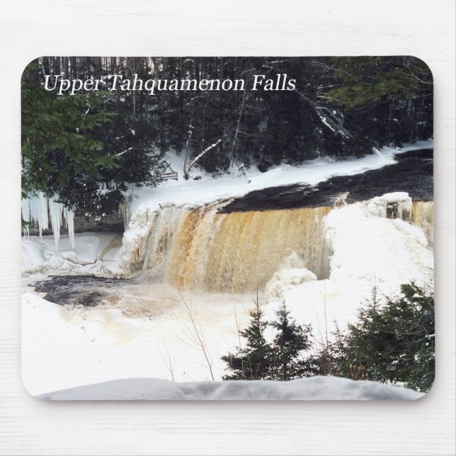 Upper Tahquamenon Falls winter mousepad (Front)