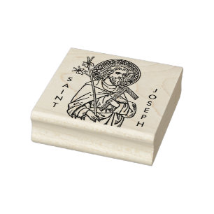 Upper Torso of St. Joseph (Detail; DT 01) Rubber Stamp