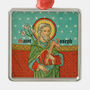 Upper Torso of St. Joseph (Detail; VVP 09) Ceramic Metal Tree Decoration