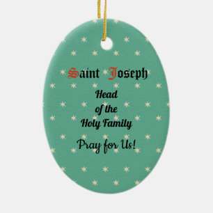 Upper Torso of St. Joseph (Detail; VVP 09) Ceramic Tree Decoration