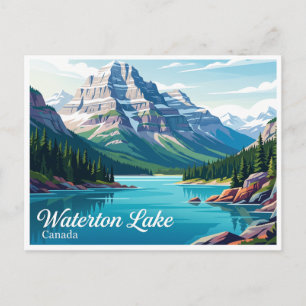 Upper Waterton Lake Canada Postcard