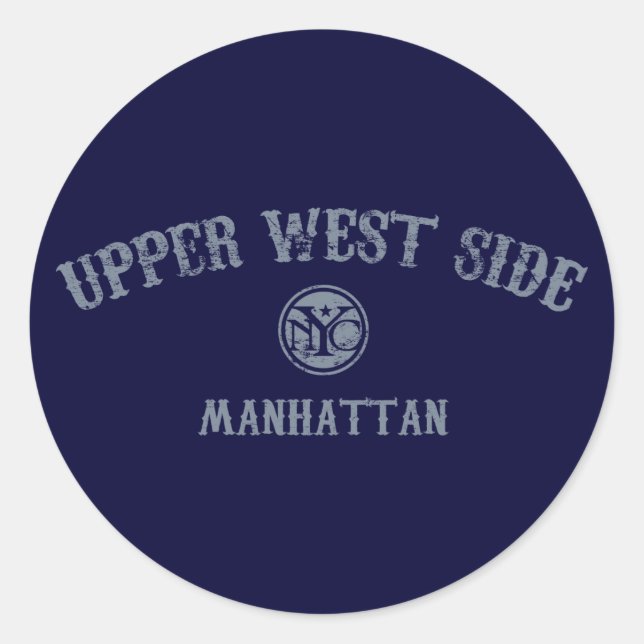 Upper West Side Classic Round Sticker (Front)