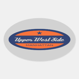 Upper West Side Oval Sticker