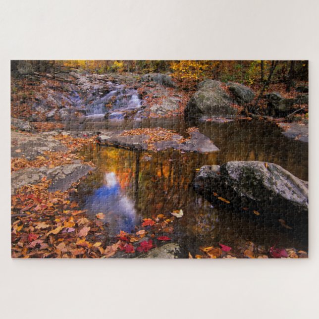 Upper Whiteoak Falls, Shenandoah National Park, VA Jigsaw Puzzle (Horizontal)