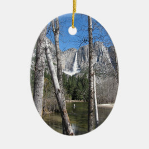 Upper Yosemite Falls Ceramic Tree Decoration