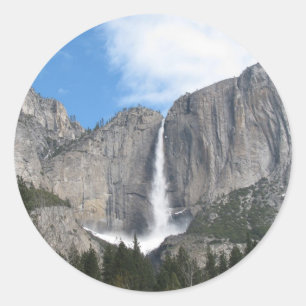 Upper Yosemite Falls Classic Round Sticker