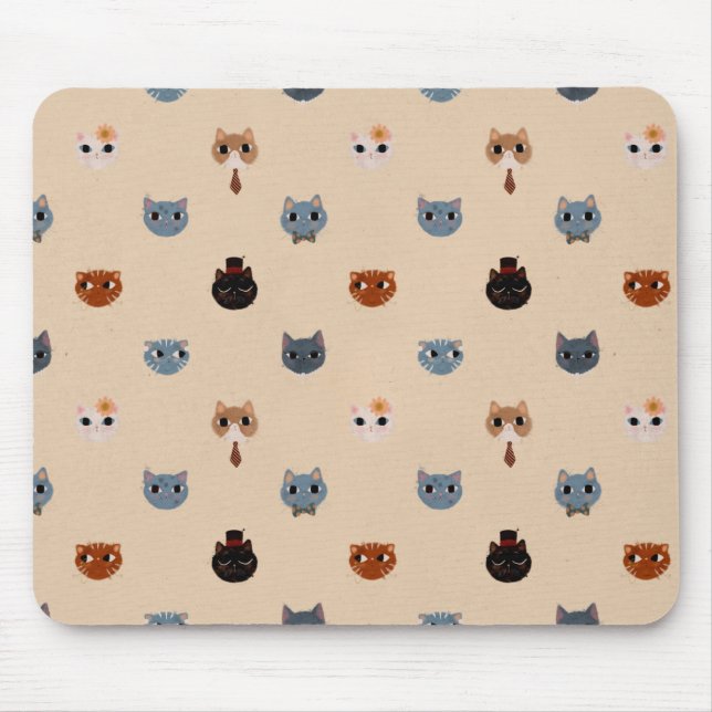 Upperclaws Cats (Double Pearl Lusta) – Mouse Pad (Front)