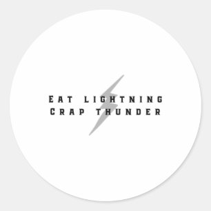 Uppercut Ppv Title Fight Boxing Tees Eat Lightning Classic Round Sticker