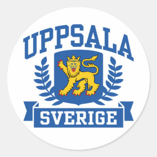 Uppsala Sverige Classic Round Sticker