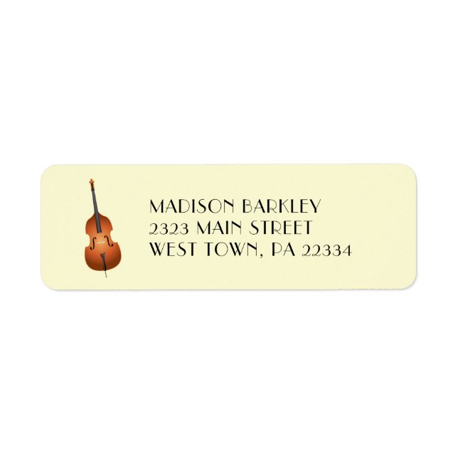 Upright Bass Musician Music Teacher Jazz Band (Front)