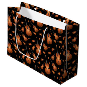 Upright Bass Musician Music Teacher Jazz Band Large Gift Bag