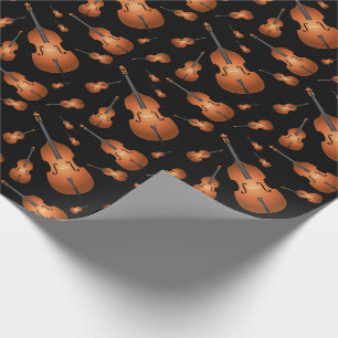 Upright Bass Musician Music Teacher Jazz Band Wrapping Paper