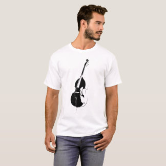 Upright Bass Silhouette T-shirt White