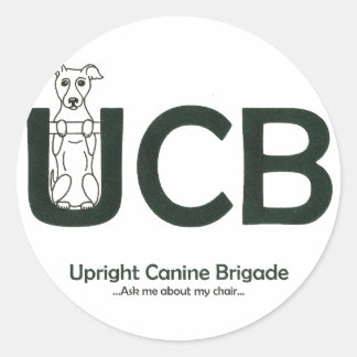 Upright Canine Brigade Sticker