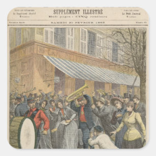 Uprising against a Salvation Army Square Sticker