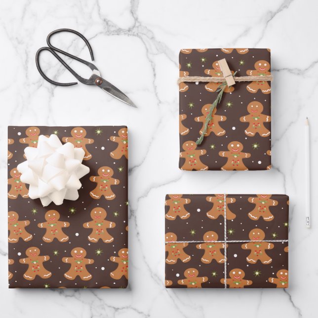 UPS Gingerbread Wrapping Paper Sheet (Front)