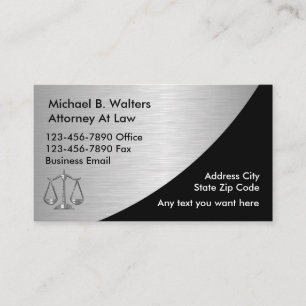 Upscale Attorney business cards