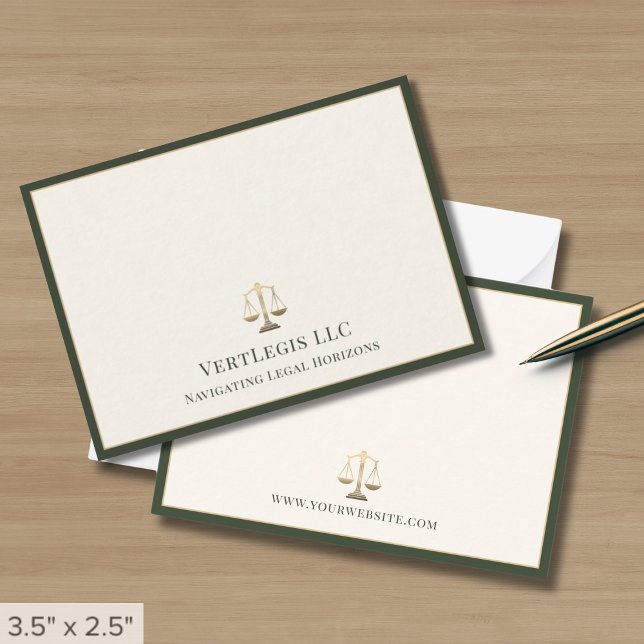 Upscale Attorney Gold Justice Scale Card (Creator Uploaded)