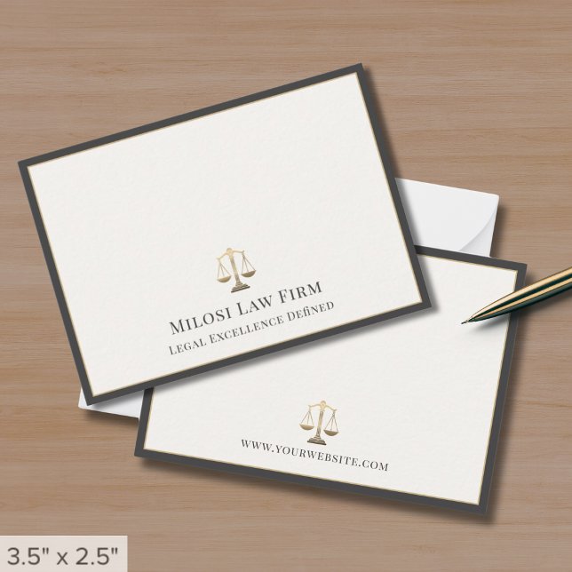 Upscale Attorney Scales of Justice Card (Creator Uploaded)