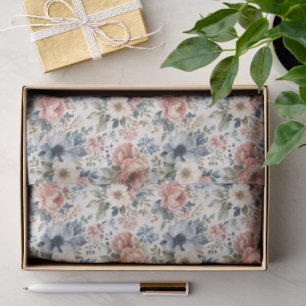 Upscale Hand-Painted Watercolor Clusters Tissue Paper