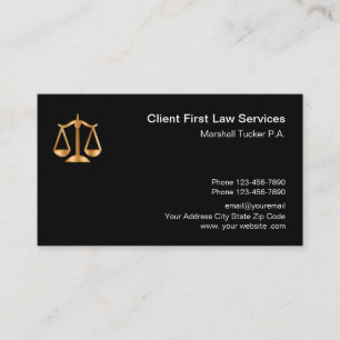Upscale Law Office Business Card